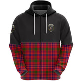 MacRae Modern Clan Half Of Tartan Zipper Hoodie